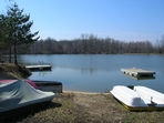 Lakeside camping view